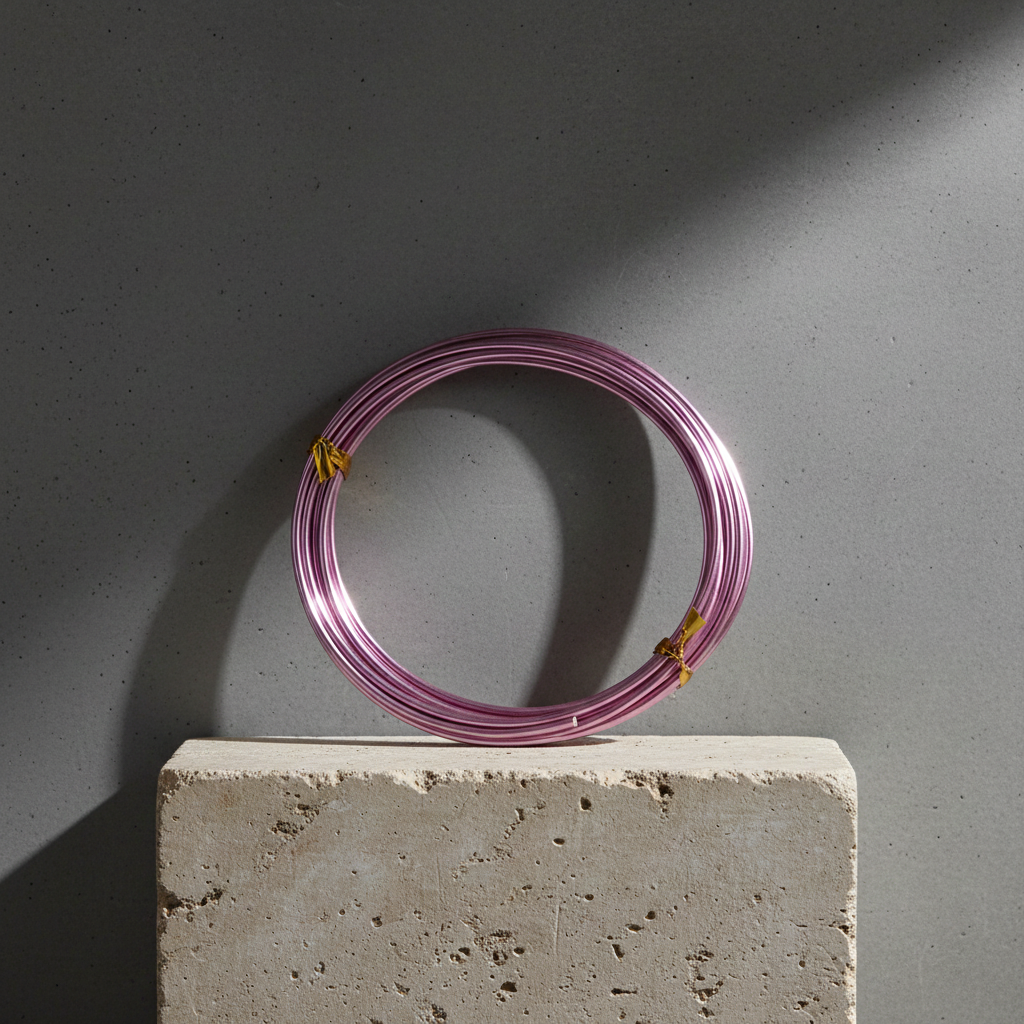 hanataba bonsai wire in color pink used for floral arrangements