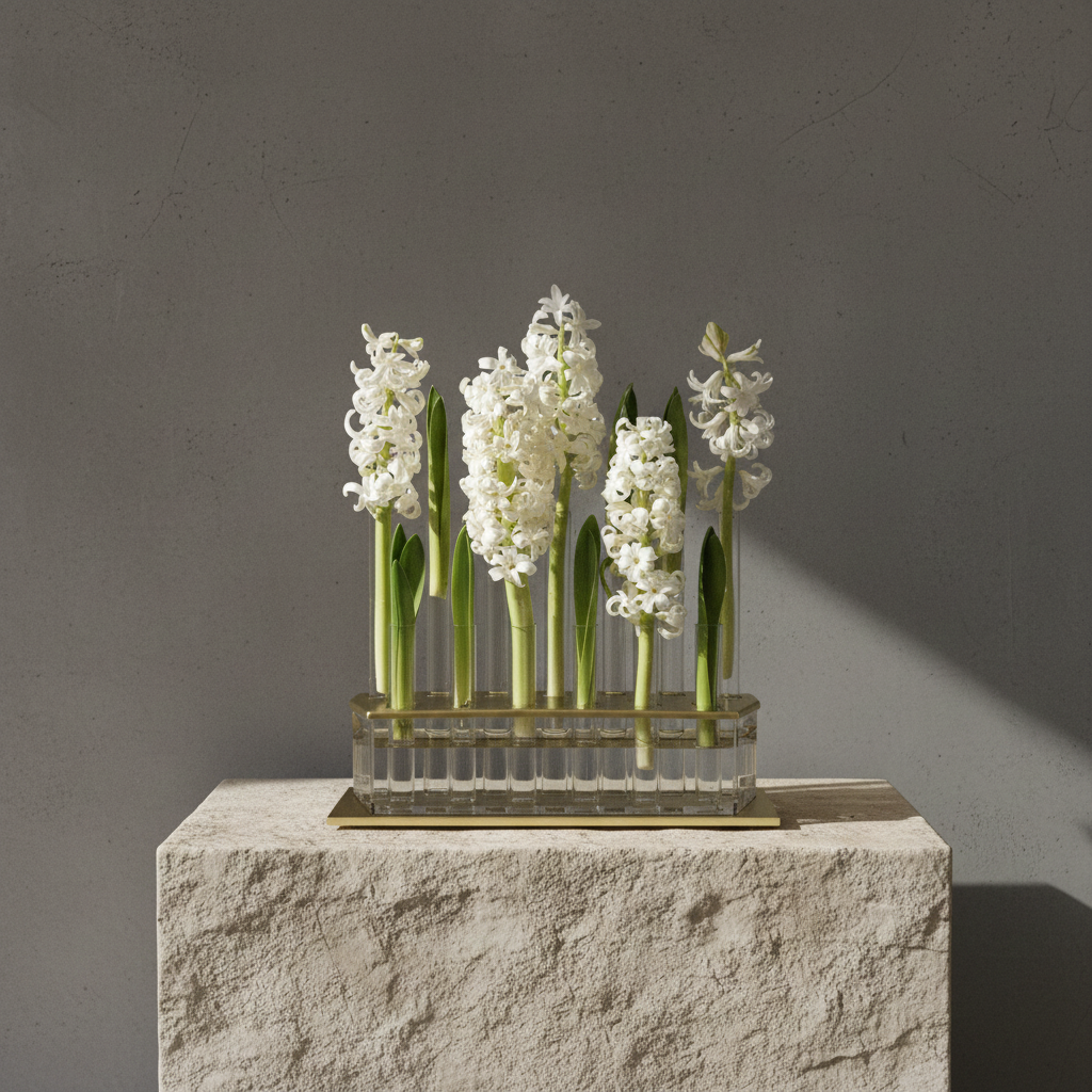 Lisign OSLO vase with hyacinths