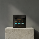 Black packaging with instructions on how to use waterbubbles, showing water and time requirements.